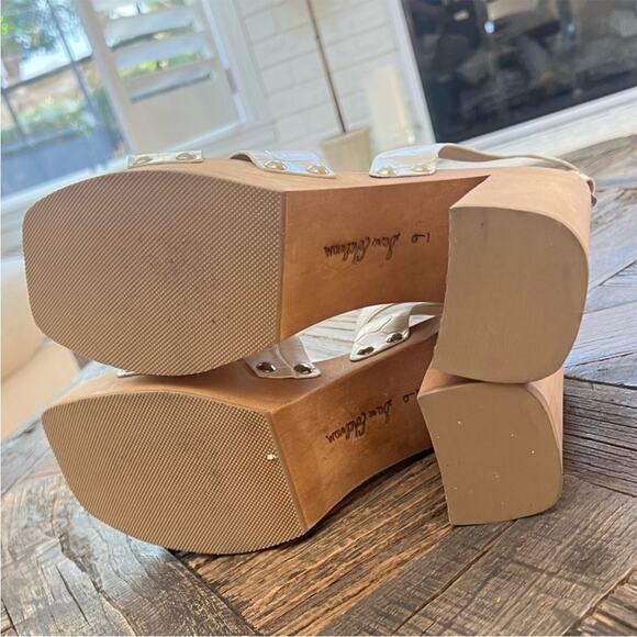 *NWOT Sam Edelman Rosalind Ivroy Embossed Platform Block Heel Sandal - Sz 9 - Picture 11 of 11